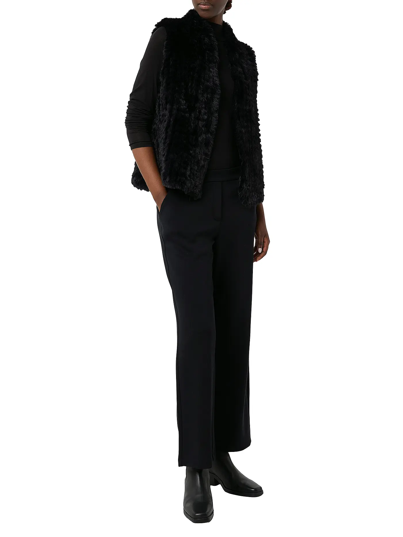 COMMA | Gilet in Felloptik | 